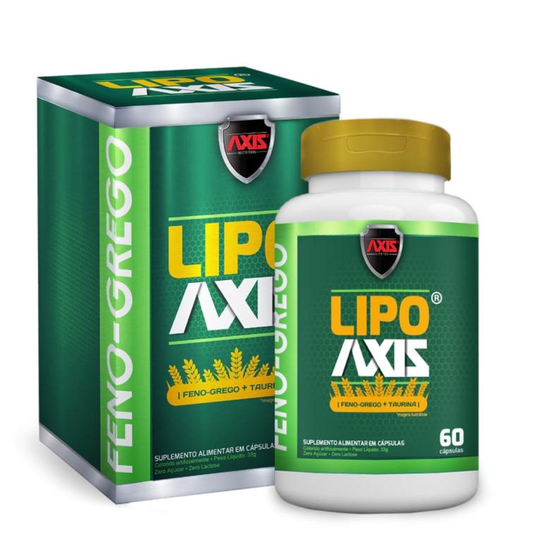 Lipo Axis + Feno grego e taurina, 60 cápsulas.