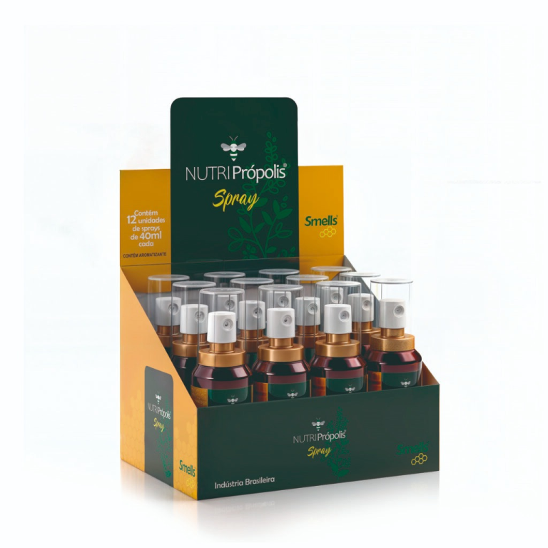Spray de propolis sabor Hortelã e Agrião,  40ml.