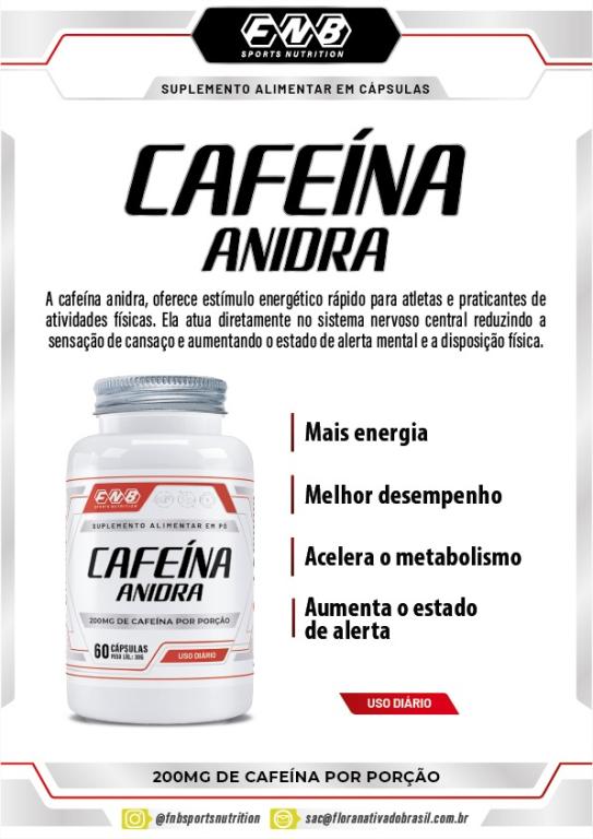 Cafeina Anidra 60cps 200mg FNB