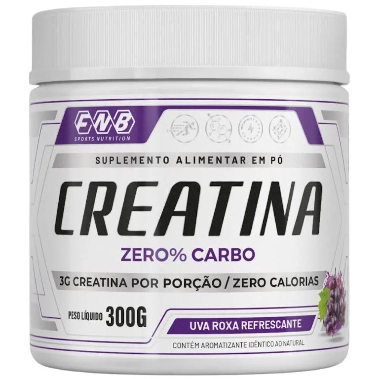 Creatina Zero Carbo 300g sabor uva roxa