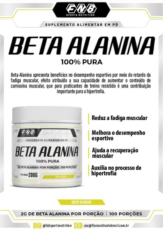 Beta Alanina 100% pura 200g FNB