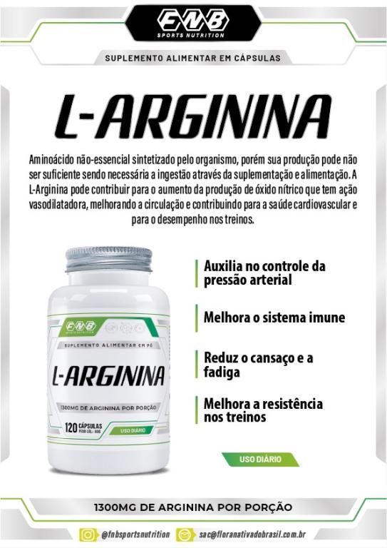 L-Arginina 120cps 1300mg  FNB