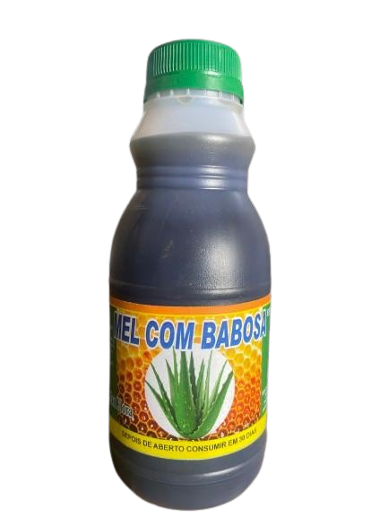Xarope de mel com babosa, 300ml.