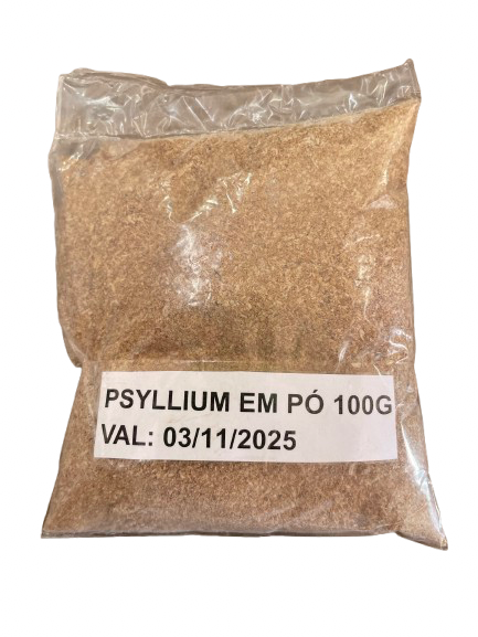 Psyllium em pó, 100g.