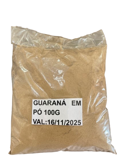 Guaraná em pó da Bahia, 100g.