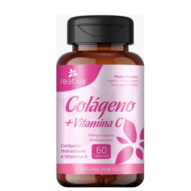 Colageno + vitamina C 60cps reativa