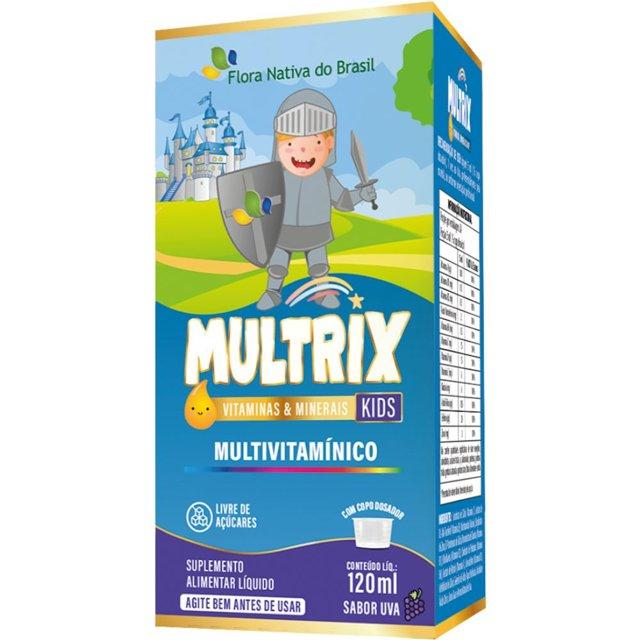 Multrix, multivitaminico 120ml sabor uva.