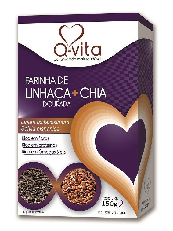 Farinha de Linhaça e Chia 150g QVITA