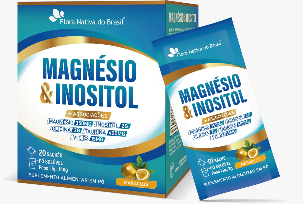 Magnesio + Inositol sabor maracujá, Flora Nativa.