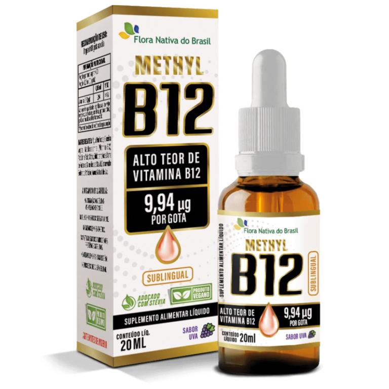 Viitamina B12 20ml, Sabor Uva Flora Nativa.