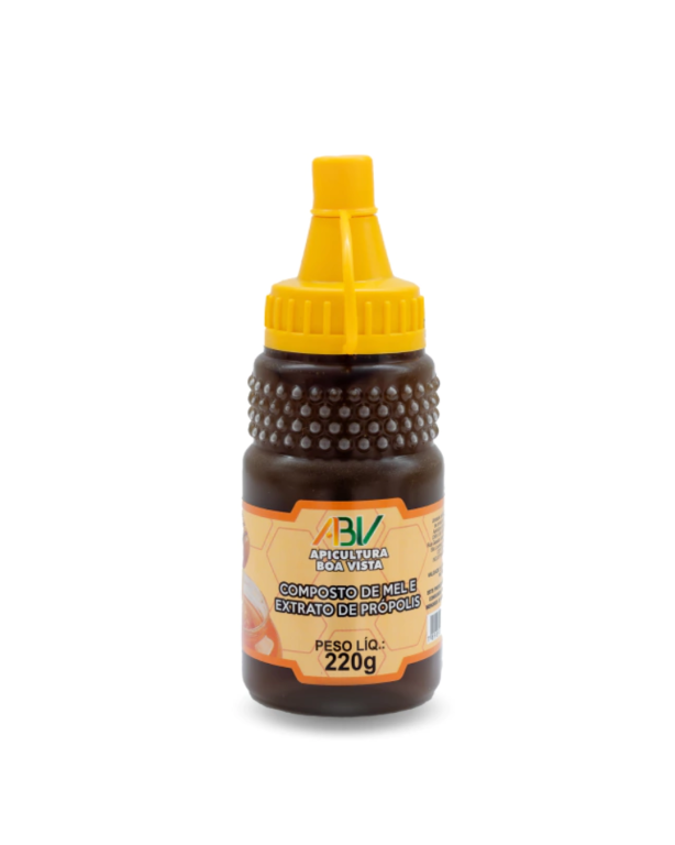 Composto de mel e extrato de propolis 35ml ABV.