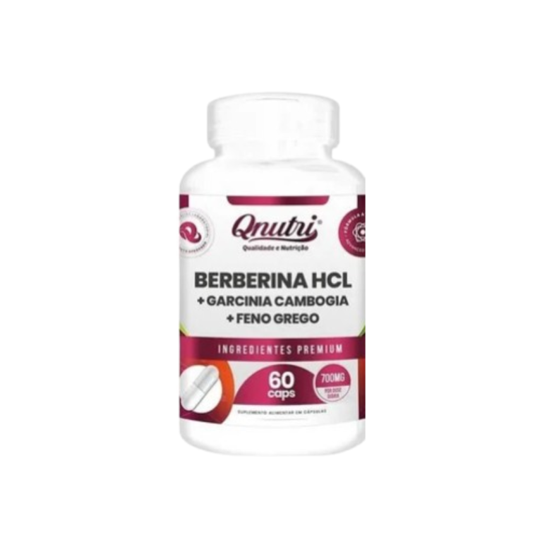 Berberina HCL + Garcinha Cambogia + Feno Grego  60cps.