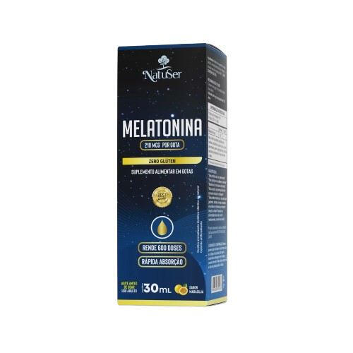 Melatonina 30ml sabor maracujá, Natuser.