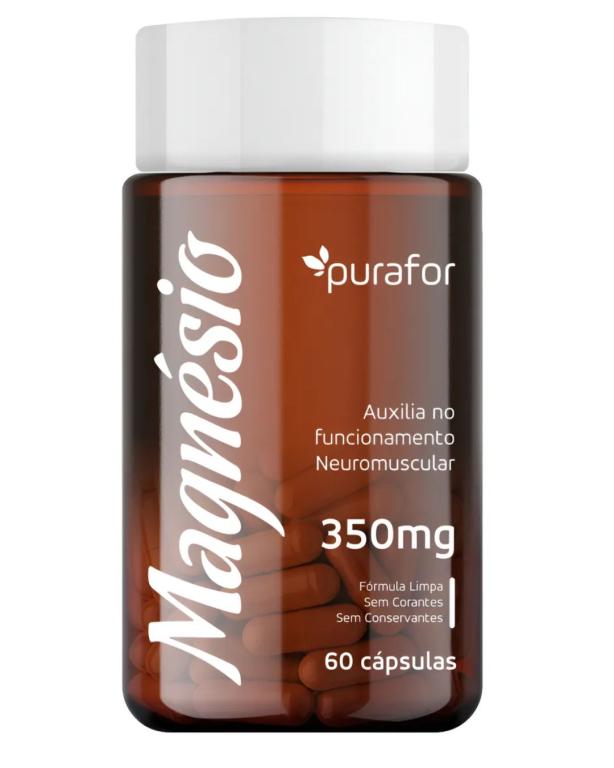Magnesio 350mg, 60cps Purafor.