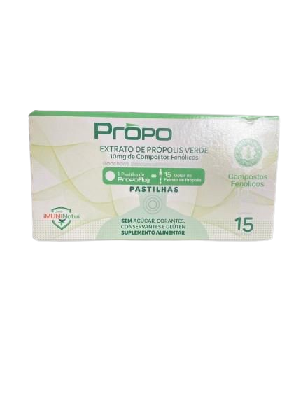 PropoFlog pastilhas de própolis verde 10mg 15past