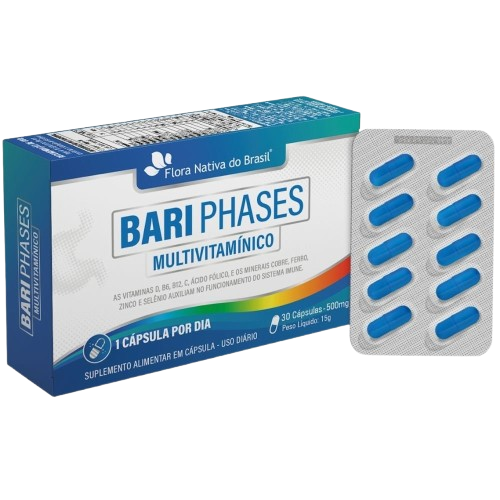 Multivitaminico Bariphases 500mg 30cps Flora Nativa