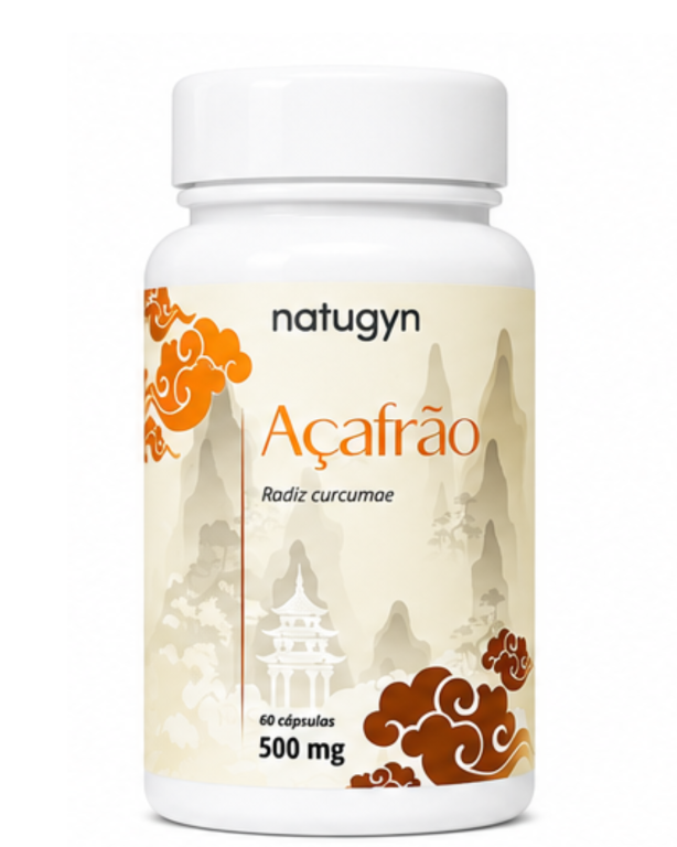 Açafrão 500mg 60cps, Natugyn.
