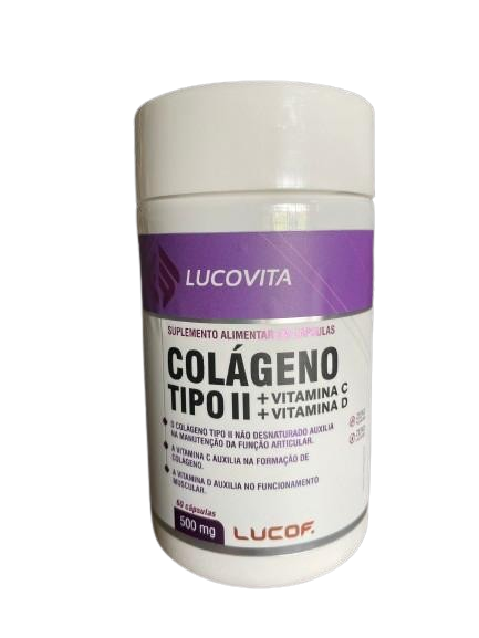 Colageno tipo 2, 500mg Lucovita.