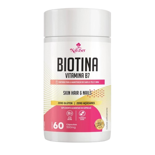 Biotina Vitamina B7, 60cps.