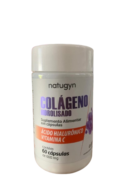 Colageno Hidrolisado + Vita. C 0 açúcar 600mg 60cps Natugyn