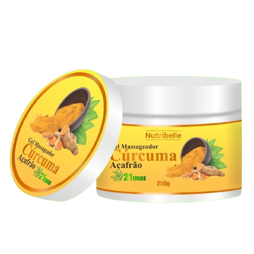 Gel massageador de Curcuma Açafrao Bioinnova.