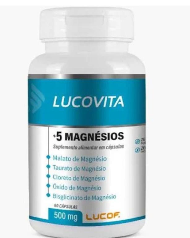 5 Magnesios 500mg 60cps, Lucovita.