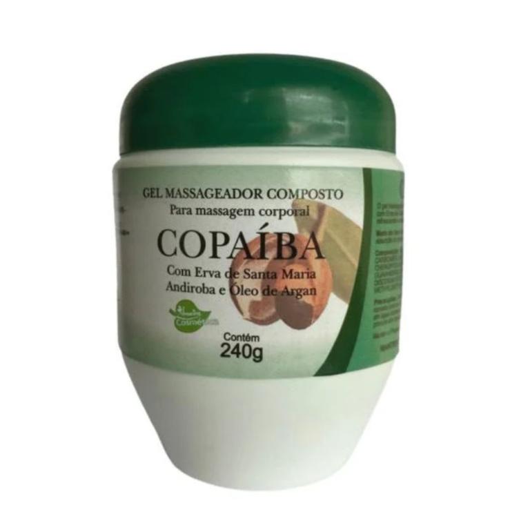 Gel Massageador de Copaiba 240g. Aroeira Cosmeticos.