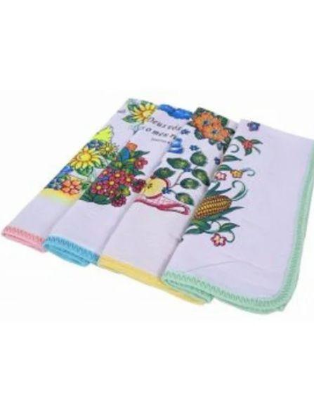 Pano de prato silcado, 42cm x 65 cm.