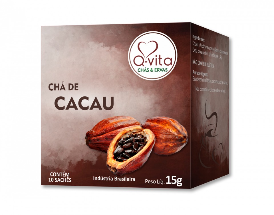 Cha de Cacau 15g sache Qvita