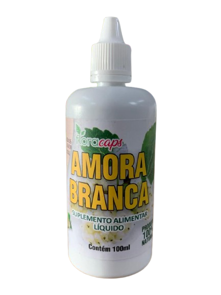 Extrato em gotas de amora branca 100ml FloraCaps