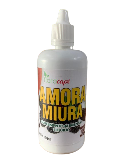 Extrato em gotas de amora miura 100ml FloraCaps