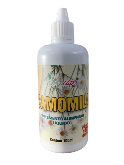 Extrato em gotas de camomila 100ml FloraCaps