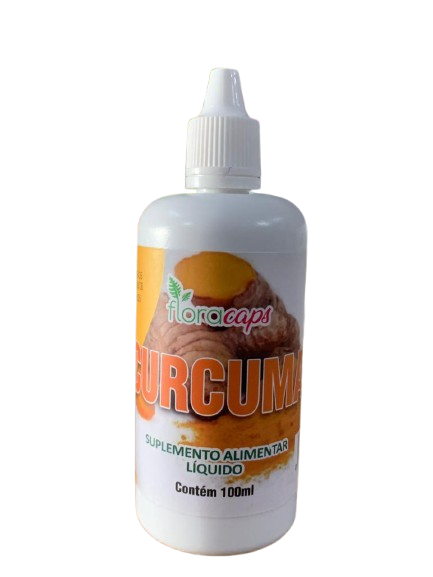 Extrato em gotas de curcuma 100ml FloraCaps