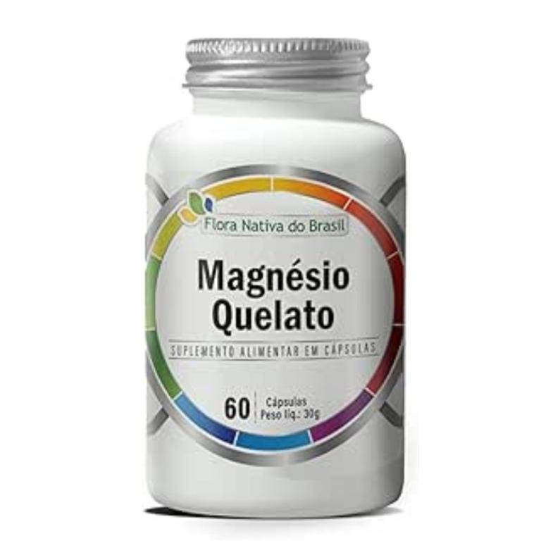 Magnesio Quelato 60cps, Flora Nativa.