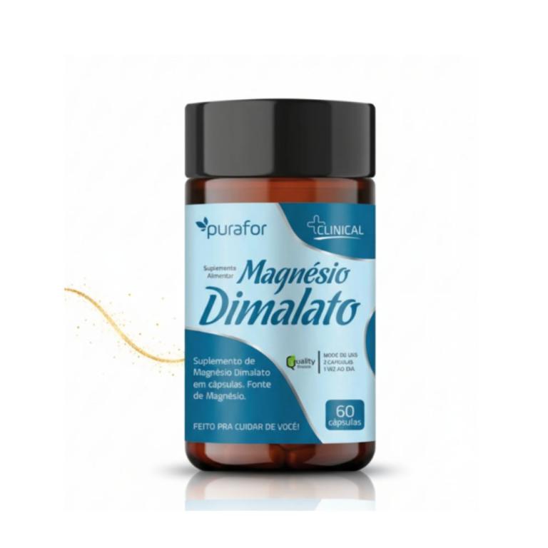 Magnesio Dimalato 60cps, Purafor.