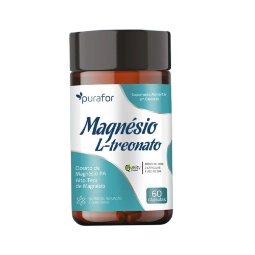 Magnesio L-treonato 60cps, Purafor.