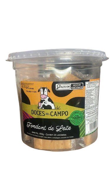Doce Fondant de Leite pote c/20, Del Campo.