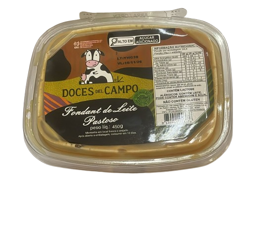 Fondant de Leite Pastoso 450g, Del Campo.
