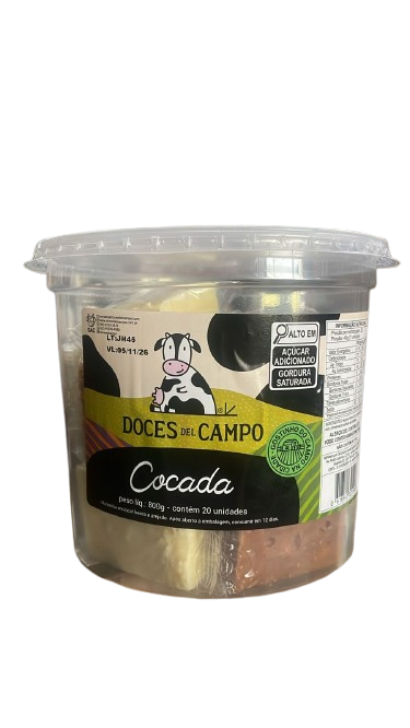 Doce Cocada Mista pote c/20, Doces Del Campo.