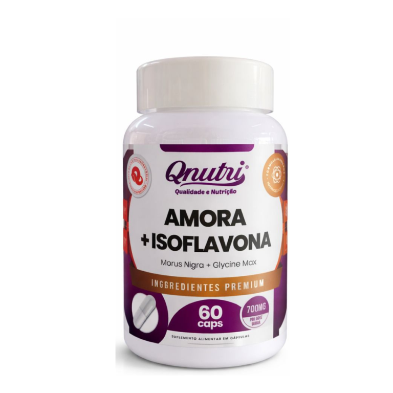 Amora + Isoflavona 60cps 700mg QNUTRI