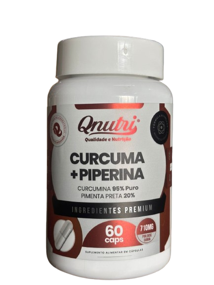 Curcuma + piperina 60cps 710mg Qnutri