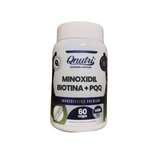 Minoxidil + Biotina + Pqq 60cps, Qnutri.
