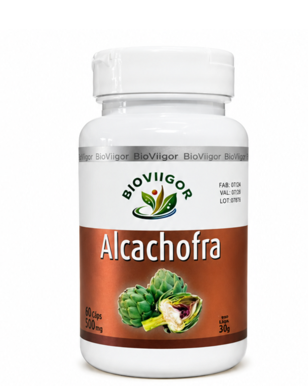 Alcachofra 500mg 60cps, Bioviigor.