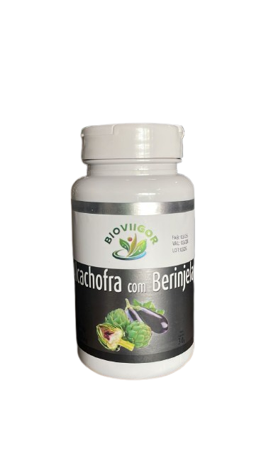 Alcachofra com Beringela 500 mg 60cps, Bioviigor.