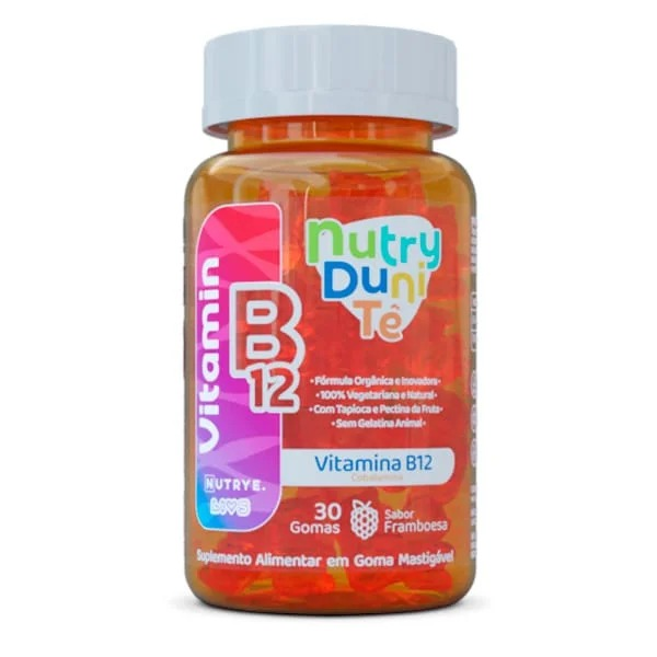 Vitamina B12 30 gomas Kids NutriDuniTe sabor Framboesa