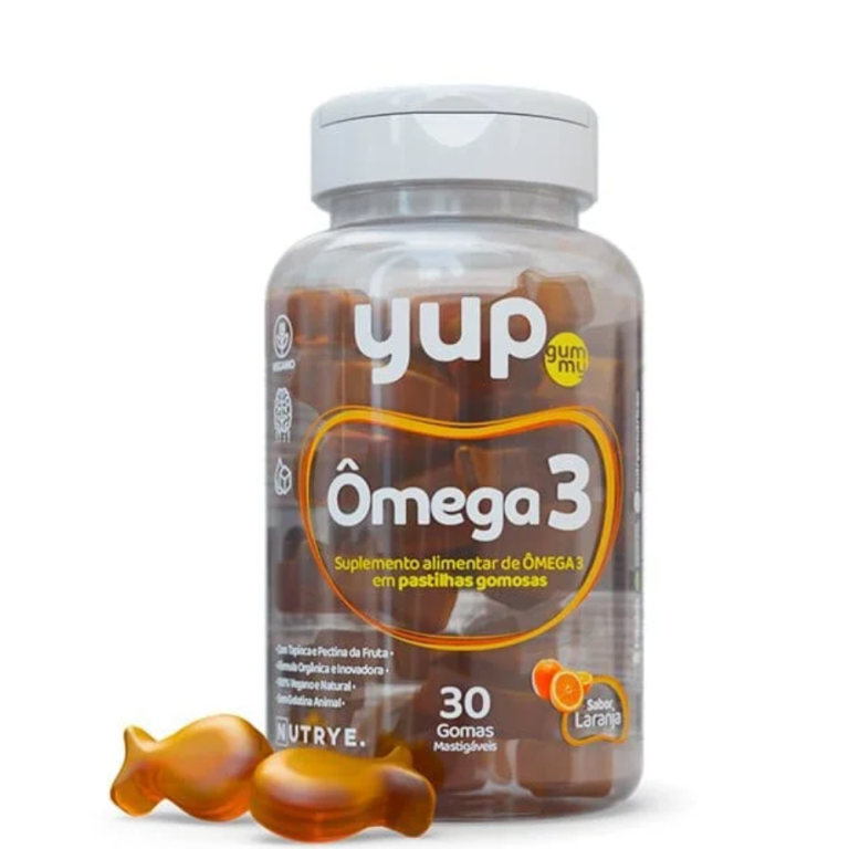 Yup Gummy adulto Omega 3 30 gomas sabor Laranja