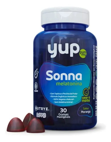 Sonna Melatonina 30 gomas sabor Morango