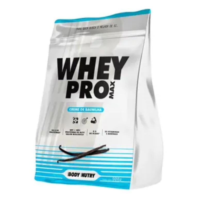 Whey Pro Max, 900g sabor Creme de Baunilha, Body Nutry.