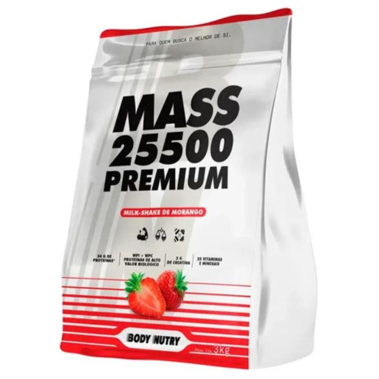 Suplemento Alimentar Premium, Milk-Shake de Morango 3k, Body Nutry.