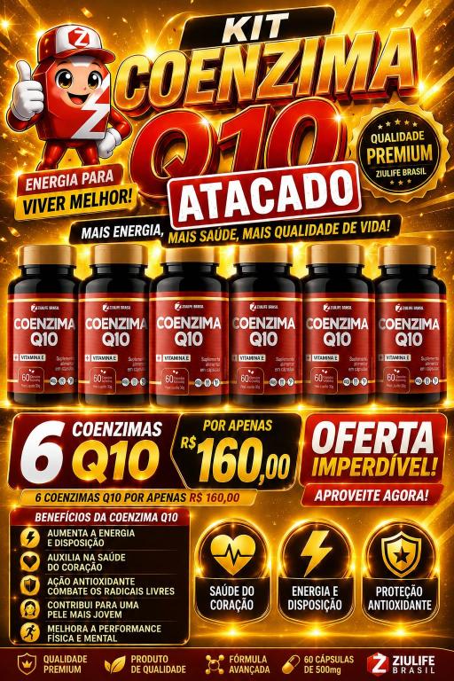 Kit  Coenzima Q10  60 CAPS ZIULIFE